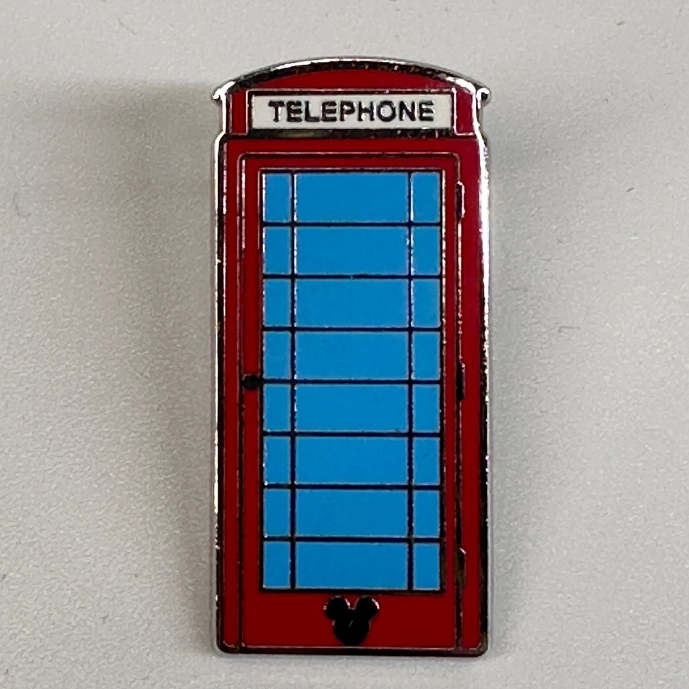Hidden Mickey Disney MINI Pin UK Pavilion London Telephone Booth 2011 PP85615